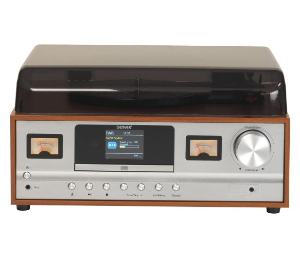 Denver Retro wieża stereo Denver MRD-52 z gramofonem light wood - 1535097 - zdjęcie 2